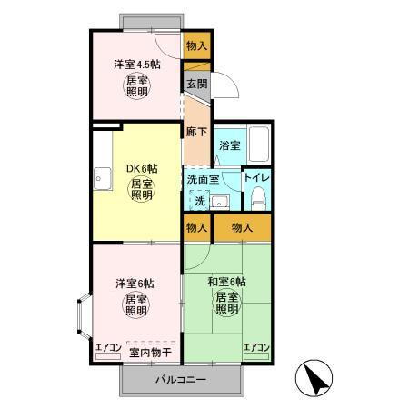 千葉県君津市陽光台１丁目 君津駅 3DK アパート 賃貸物件詳細