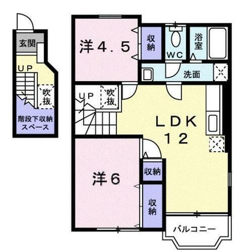 千葉県流山市美原４丁目 江戸川台駅 2LDK アパート 賃貸物件詳細