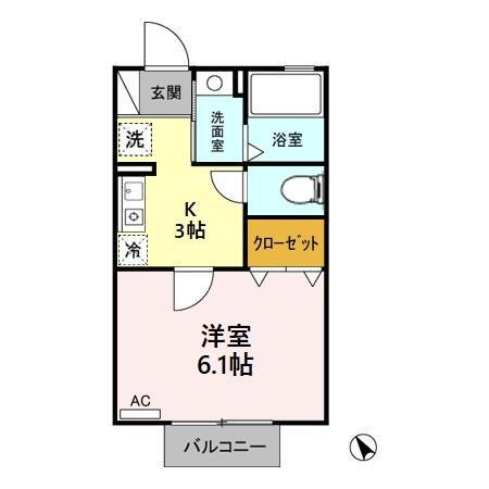 マーベラス８６　Ｂ 1階 1K 賃貸物件詳細