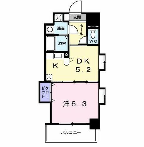 福岡県福岡市博多区竹下２丁目 竹下駅 1DK マンション 賃貸物件詳細