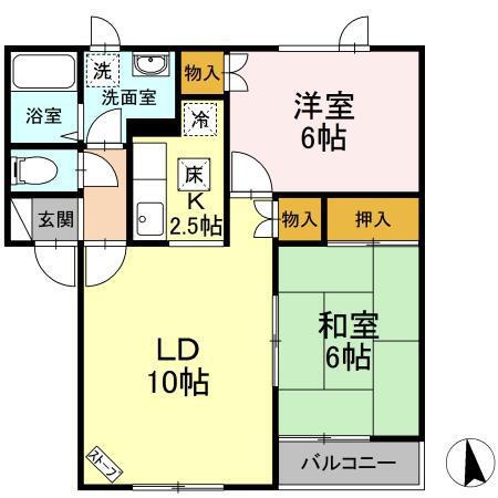 北海道札幌市東区本町二条５丁目 環状通東駅 2LDK アパート 賃貸物件詳細