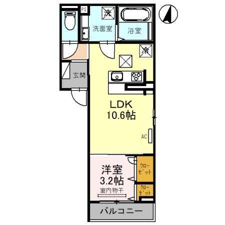 新潟県新潟市中央区笹口２丁目 新潟駅 1LDK アパート 賃貸物件詳細