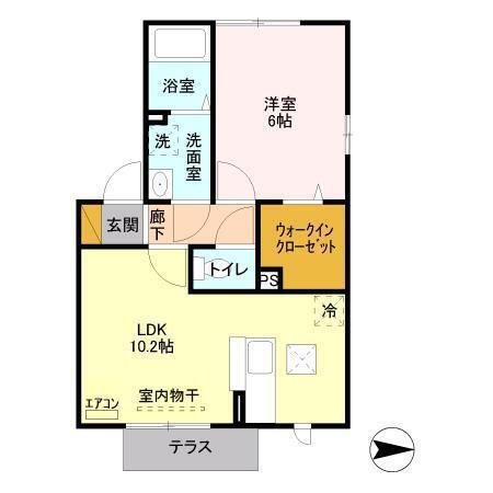 千葉県松戸市六実６丁目 六実駅 1LDK アパート 賃貸物件詳細