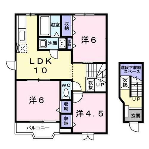 サファイアンエレガンスＡ 2階 3LDK 賃貸物件詳細