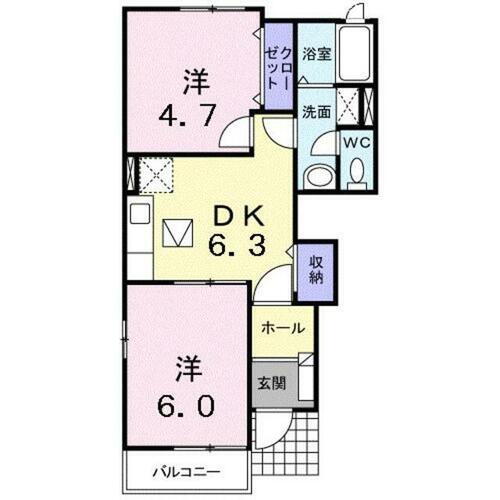 熊本県菊池郡大津町大字大津 肥後大津駅 2DK アパート 賃貸物件詳細