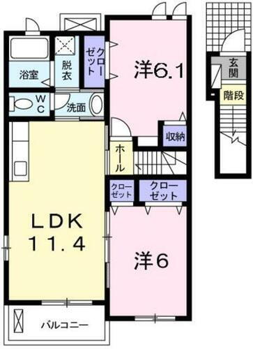 熊本県熊本市南区富合町榎津 川尻駅 2LDK アパート 賃貸物件詳細