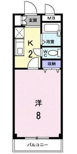 福岡県筑紫野市塔原東２丁目 西鉄二日市駅 1K マンション 賃貸物件詳細