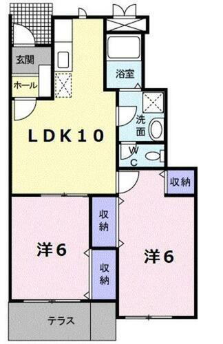 愛媛県松山市吉藤３丁目 本町六丁目駅 2LDK アパート 賃貸物件詳細