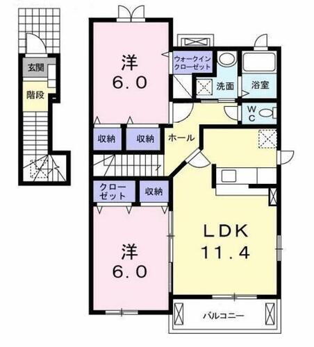 東京都八王子市川口町 八王子駅 2LDK アパート 賃貸物件詳細