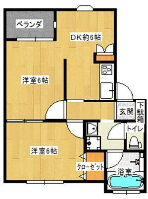茨城県神栖市平泉 鹿島神宮駅 2DK アパート 賃貸物件詳細
