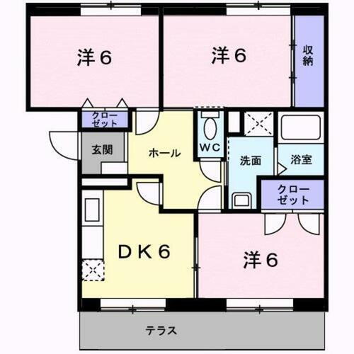 福岡県春日市惣利１丁目 春日駅 3DK アパート 賃貸物件詳細