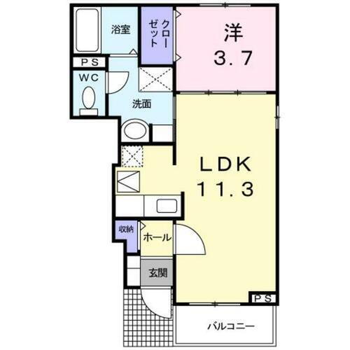 福島県郡山市不動前１丁目 郡山富田駅 1LDK アパート 賃貸物件詳細