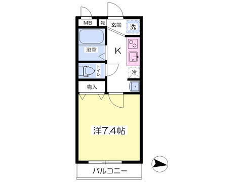 東京都武蔵野市境南町１丁目 武蔵境駅 1K アパート 賃貸物件詳細
