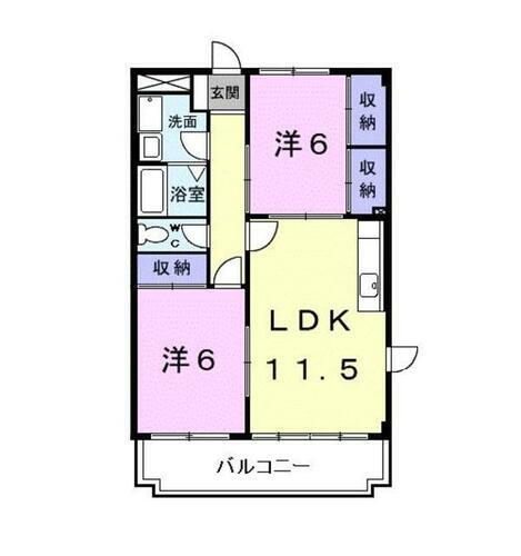 神奈川県平塚市河内 平塚駅 2LDK マンション 賃貸物件詳細