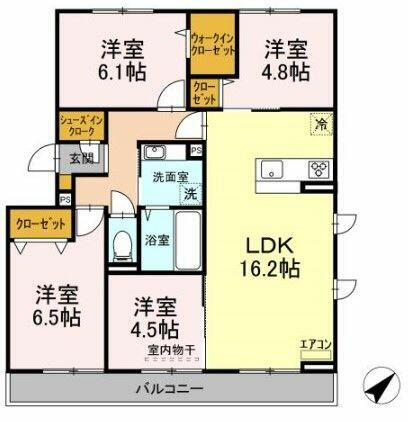 グラシアおおたかの森 3階 4LDK 賃貸物件詳細