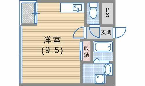 平野エスペランス 5階 1K 賃貸物件詳細