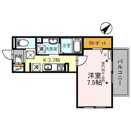 オペラハウス和田町 2階 1K 賃貸物件詳細