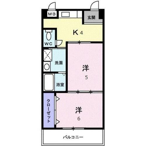 福岡県大野城市仲畑１丁目 雑餉隈駅 2K マンション 賃貸物件詳細