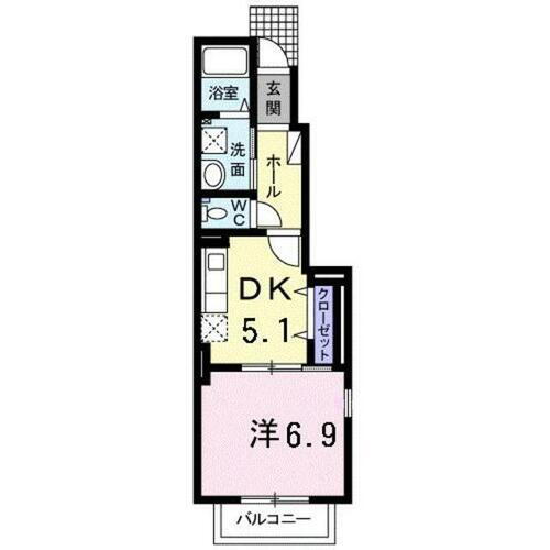 福岡県糟屋郡新宮町下府７丁目 新宮中央駅 1DK アパート 賃貸物件詳細