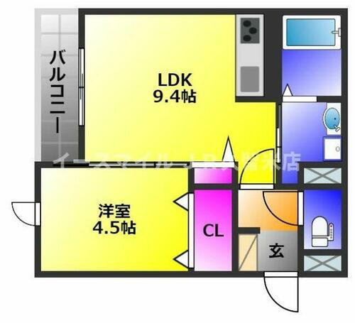 福岡県久留米市南薫西町 櫛原駅 1LDK アパート 賃貸物件詳細