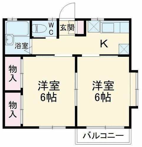 千葉県千葉市花見川区朝日ケ丘２丁目 新検見川駅 2K マンション 賃貸物件詳細