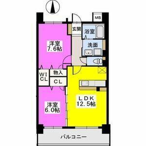 福岡県筑紫野市上古賀１丁目 二日市駅 2LDK マンション 賃貸物件詳細