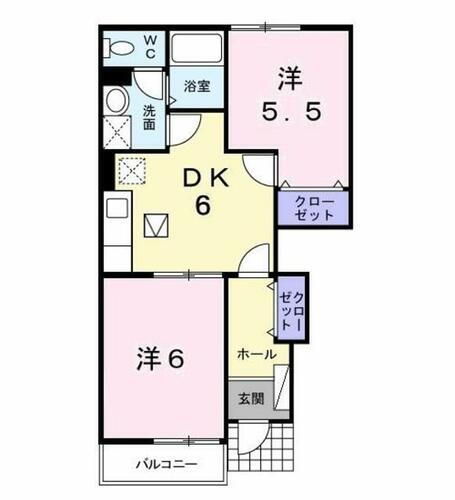 千葉県木更津市ほたる野１丁目 木更津駅 2DK アパート 賃貸物件詳細