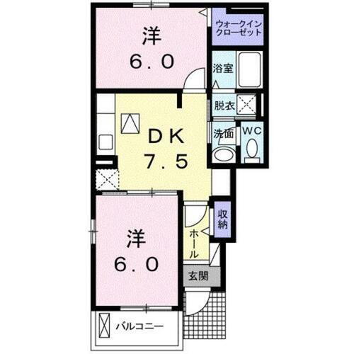 福岡県宗像市大井 東郷駅 2DK アパート 賃貸物件詳細