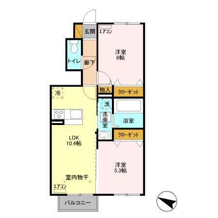 千葉県富里市七栄 成田駅 2LDK アパート 賃貸物件詳細