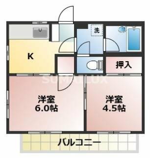 熊本県熊本市東区八反田３丁目 竜田口駅 2K アパート 賃貸物件詳細