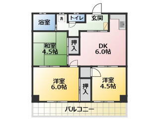 愛知県刈谷市恩田町１丁目 一ツ木駅 3DK マンション 賃貸物件詳細