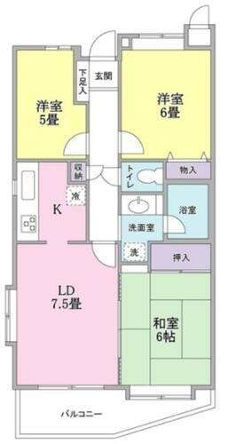 東京都立川市富士見町２丁目 西立川駅 3LDK マンション 賃貸物件詳細