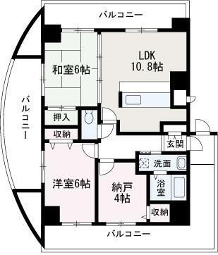 Ｋ・ステージ 10階 2SLDK 賃貸物件詳細