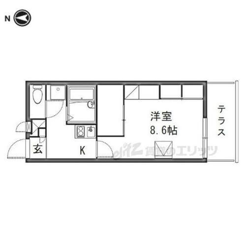 奈良県大和郡山市九条平野町 九条駅 1K アパート 賃貸物件詳細