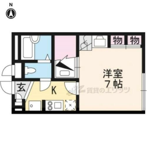 大阪府寝屋川市田井町 香里園駅 1K アパート 賃貸物件詳細