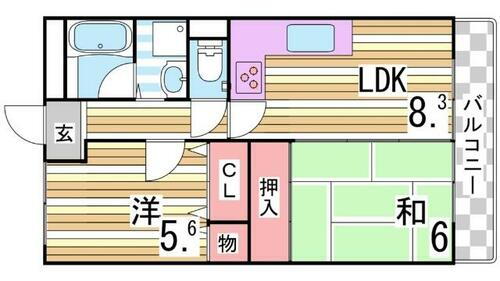 兵庫県神戸市垂水区星陵台１丁目 舞子駅 2DK マンション 賃貸物件詳細
