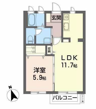 山形県山形市飯田３丁目 山形駅 1LDK アパート 賃貸物件詳細