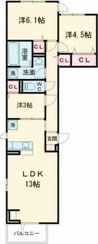 東京都町田市中町２丁目 町田駅 3LDK アパート 賃貸物件詳細