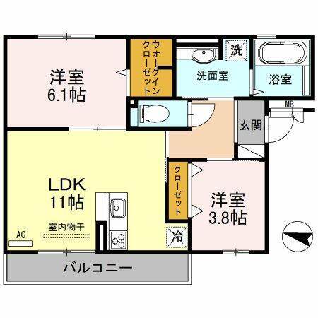 大阪府八尾市曙川東７丁目 志紀駅 2LDK アパート 賃貸物件詳細