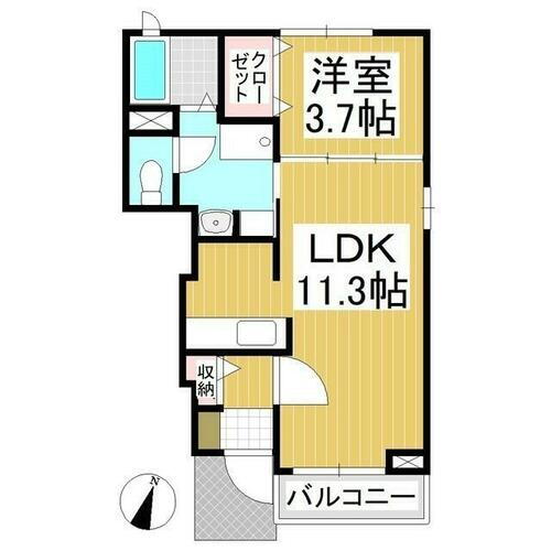 長野県上田市古里 信濃国分寺駅 1LDK アパート 賃貸物件詳細