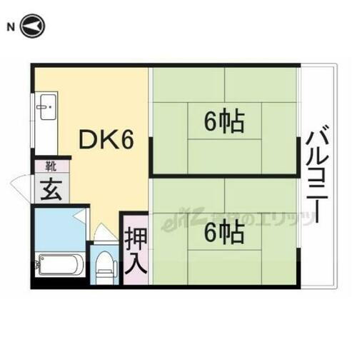奈良県奈良市西大寺芝町２丁目 大和西大寺駅 2DK アパート 賃貸物件詳細