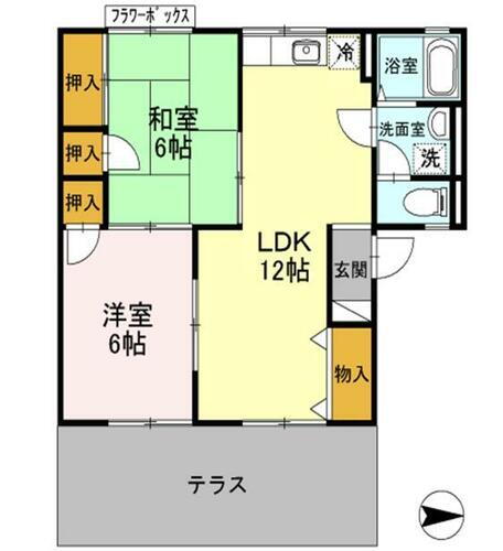 メゾンカトルズ 1階 2LDK 賃貸物件詳細