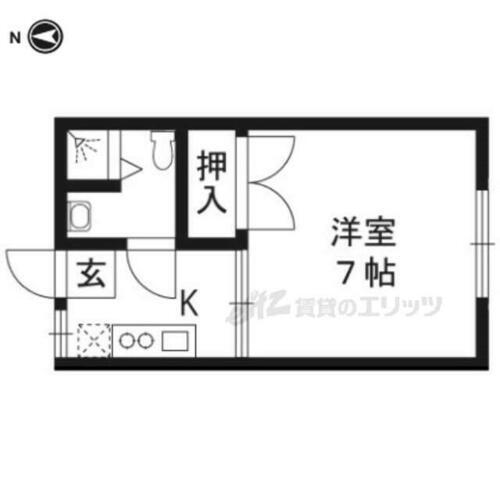 京都府京都市右京区常盤出口町 花園駅 1K アパート 賃貸物件詳細