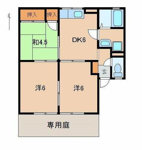 和歌山県和歌山市毛見 紀三井寺駅 3DK アパート 賃貸物件詳細