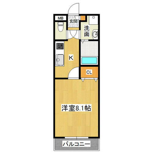 ＴＫ　Ｒｏｓｅ 1階 1K 賃貸物件詳細