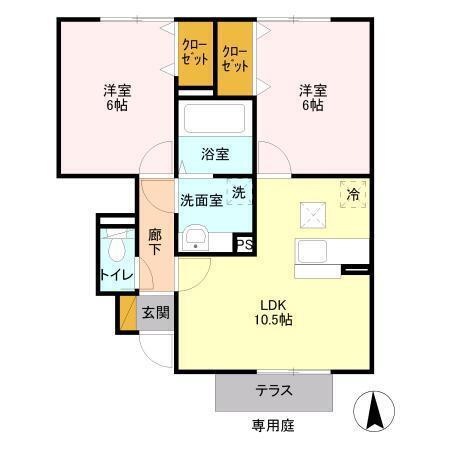 千葉県佐倉市鏑木町２丁目 佐倉駅 2LDK アパート 賃貸物件詳細