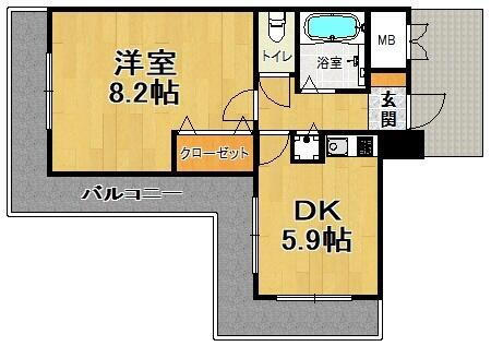 兵庫県神戸市兵庫区入江通２丁目 兵庫駅 1DK マンション 賃貸物件詳細