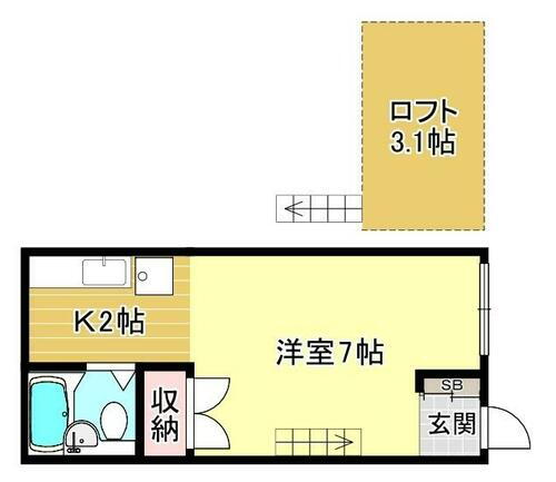 京都府京都市北区紫竹西南町 北大路駅 1SK アパート 賃貸物件詳細