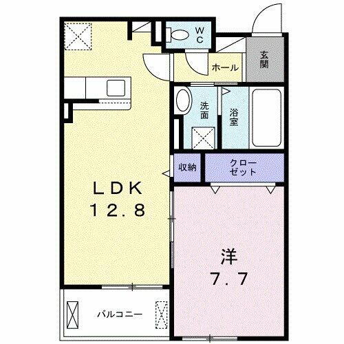 フィオーレ・Ｓ 2階 1LDK 賃貸物件詳細