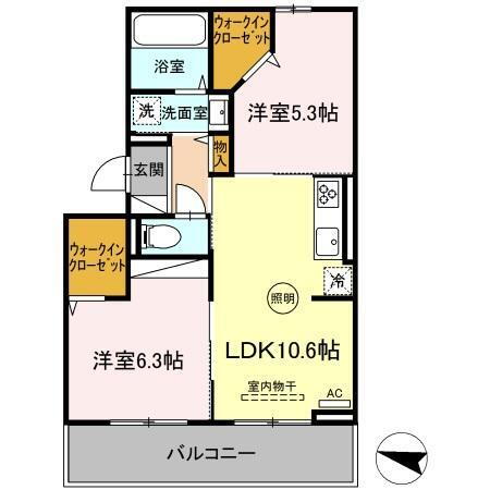 アルボス鳥飼 2階 2LDK 賃貸物件詳細